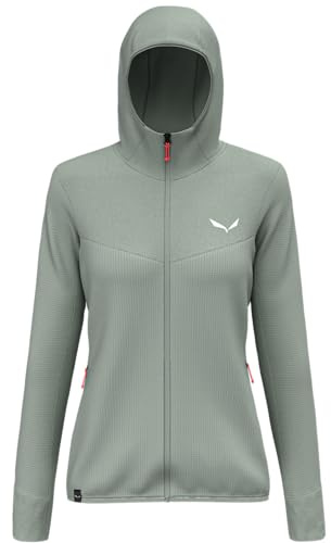Salewa Damen Puez Waffle Hybrid Polarlite Hooded Jacket Women, Shadow, M EU