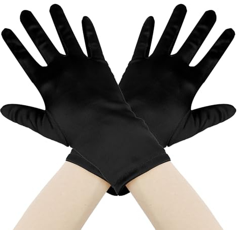 Seidenhandschuhe,20er Jahre Accessoires,50 Er Jahre Kleidung Damen,Kurze Satin Handschuhe Halbfertige,Abendhandschuhe,Handschuhe Für Halloween,Satin Handschuhe,Opernhandschuhe,Satin Gloves Short
