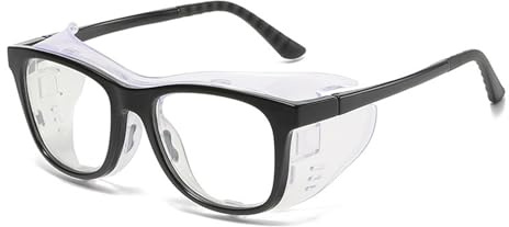 FGAQLUK Gafas For Adultos Antialérgicos Al Polen, Antiluz Azul, Antivaho Y Resistentes Al Viento, Montura Completa, Silicona Suave + Montura De Material TR90, Gafas For Adultos (Color : Negro)