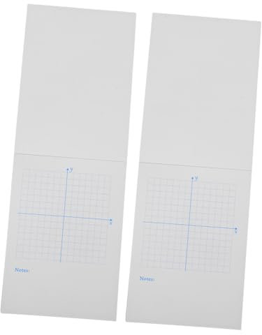 STOBOK 2 Hefte Mathe Übungsblätter Xy Koordinaten Notizblock Mit Millimeterpapier Zeichenpapier Für Mathematik Zum Graphenzeichnen Und Funktionenplotten