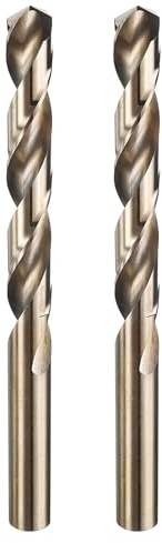 QUARKZMAN 2 Stück M35 Cobalt Spiralbohrer Set 12mm Durchmesser Hochgeschwindigkeitsstahl 150mm Gesamtlänge zum Bohren und Schneiden von harten MetallenStahlbohrer