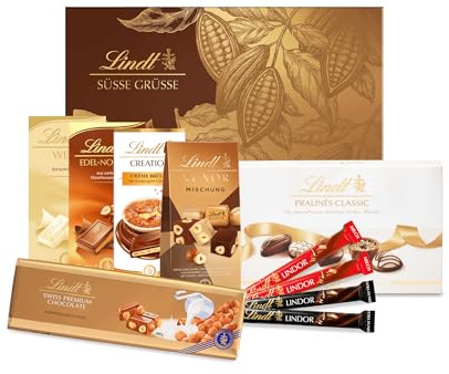 Lindt Schokolade | Süße Grüße Geschenk-Set | 1028 g | Mischung aus verschiedenen Lindt Klassikern | Schokoladen-Geschenk