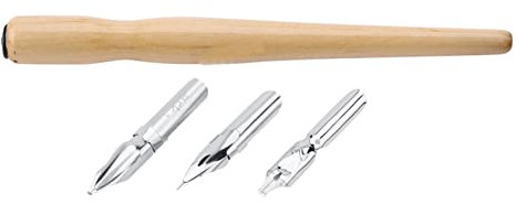 Comic-Stift-Set, 3 Federn, 1 Holzhalter, 1 Tinte, Kalligraphie, Zeichenzubehör, Schulbriefpapier