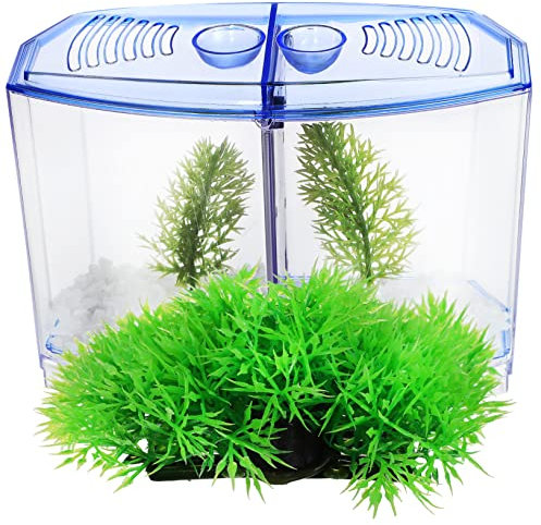 Yardwe 1 Satz Fischbecken aus Kunststoff Bausatz Anlage Aquariumreiniger kunstpflanze kunstplflanze Zubehör für Aquarien transparentes Desktop-Aquarium Aquarium: Kunststoff