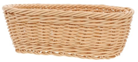 Cabilock Cesta Tejida De Mimbre para Servir Pan Cesta De Comida Decorativa para Supermercados y Cocinas