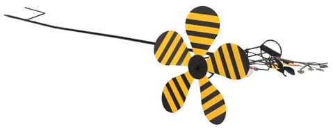 Sosoport De Viento De Abeja De Metal Decoración De Exterior Ideal para Jardín 107x32cm
