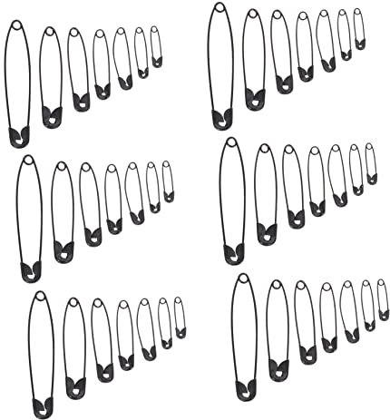 DIYEAH 350pcs Diy Mini Buckle Pin Box Small Safety Pins Assorted Metal Wear-resistant Non-bendable for Home Use Needlework