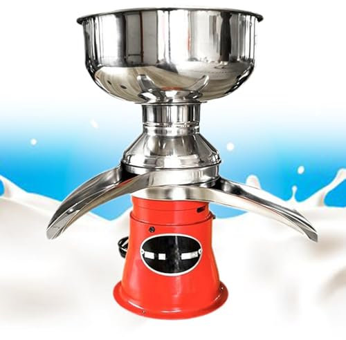 Milk Cream Centrifugal Separator Milk Cream Separator 10500RPM Electric Milk Skimmer with Milk Pot Electric Fresh Milk Cream Separator for Goat Milk