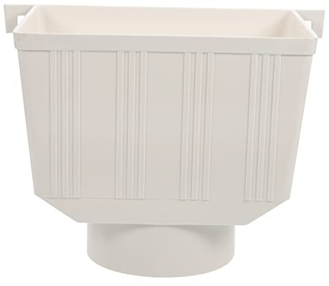 DIYEAH Adaptador de Bajante para Canalones y Bajantes de Pvc Blanco Fácil de Instalar Recogida de Agua de Lluvia en Sistemas de Drenaje