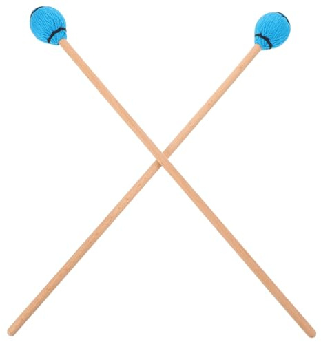 HONITANO Verstärkte Marimbahämmer Holzgriff Xylophon Schlägel für Percussion mit Präziser Klangkontrolle Blau Langlebig für Orchester und Musikpraxis Geeignet für Glockenspiel Sticks und