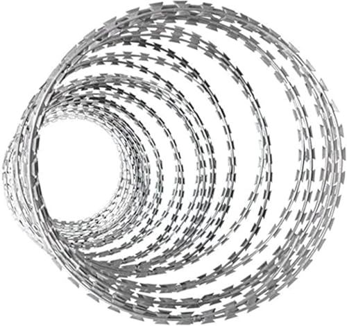 Rollo de valla de alambre galvanizado de 78 cm, seguridad para jardín al aire libre, alambre de acero para un recinto eficaz, ideal para protección de propiedades y control de animales