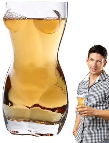 Generico Bicchiere da birra per il corpo - Boccale a forma di corpo sexy, boccale per vino e birra, in da whisky di lunga durata | Bicchiere multiuso semplice per bar, feste, divertimento domestico