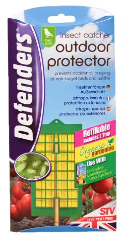 Defenders Greenhouse & Garden Insect Catcher Twinpack All-In-One Kit – Bird-Safe Insect Control for Garden and Greenhouse Insect Pests