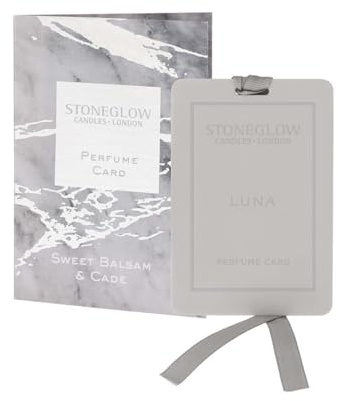 Stoneglow Luxury Sweet Balsam and Cade Perfume Card Scented Sachet With Hanging Ribbon