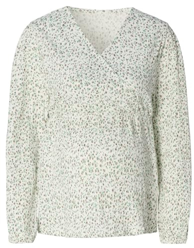 Noppies Maternity dam Janice Nursing blus stretch långärmad blus, Vit - N206, S