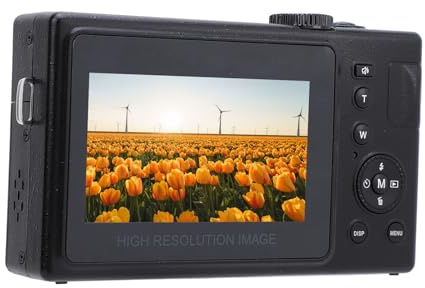 Appareil Photo Compact, Appareil Photo Numérique 48 MP avec écran IPS 3 Pouces, Enregistrement HD 1080P, Zoom 16X, 20 Filtres, Caméra Vidéo de Poche Portable pour Voyage, Vlogging