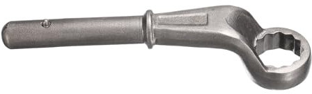 sourcing map Llave de mango tubular de extremo de caja compensada CR-V de 1-1/16 pulgadas, llave Torx de extremo único de 12 puntos, llaves tubulares de cuello alto para apretar, quitar tornillos y