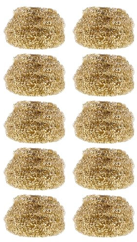 HEALEEP 10piezas Limpiador De Puntas Para Soldador Bolas De Alambre De Latón Resistentes Altas Temperaturas Para Limpieza y Prolongar Vida Útil De Puntas De Soldadura