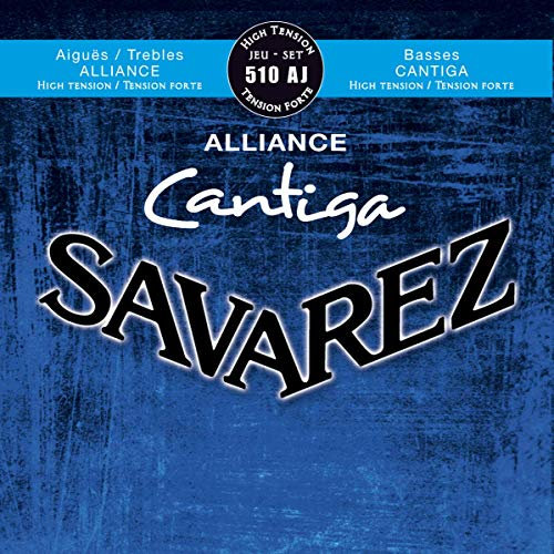 Savarez Saiten für Klassikgitarre Alliance Cantiga Satz, High Tension, blau, 510AJ
