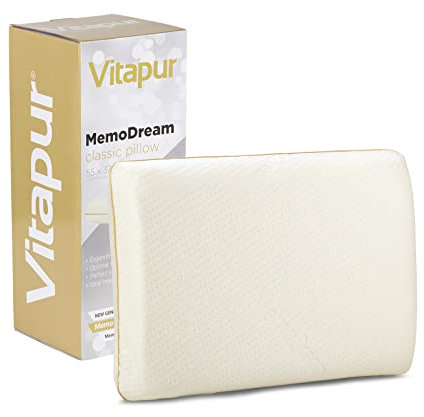 Vitapur Kopfkissen MemoDream Ergonomisches Nacken- & Kopfkissen: Hochwertige Materialien, Atmungsaktivität & Oeko-TEX Standard 100 – Optimaler Schlafkomfort für Jede PositionB07F1XRDZC