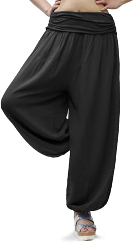 Gloop Pantalones de harén Ligeros XXL para Mujer Pantalones de Verano con Muchos Patrones