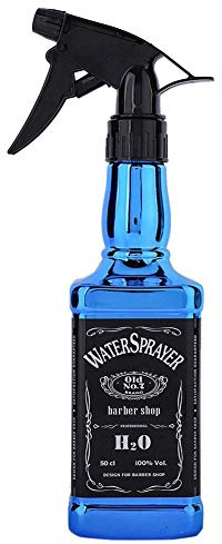 NITRIP 500ml Friseur Sprühflasche Salon Barber Hair Tools Hausgarten Wasser Sprayer(Blau)
