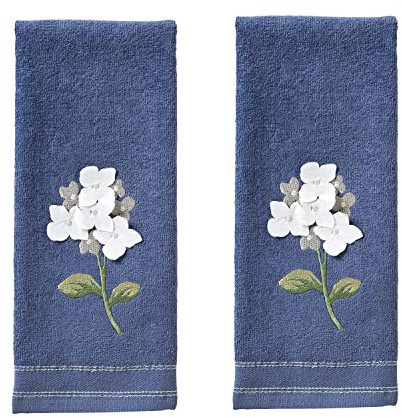 SKL Home by Saturday Knight Ltd. Farm Hydrangea Hand Towel, Set of 2, Blue