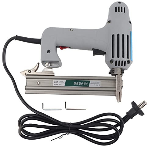 Fafeicy F30B Elektrische Nagelpistole, Vollkupferdraht-Wickelmotor, für kleine Holzbearbeitungsdekorationen, Leder, Stoff, EU Plug 220V