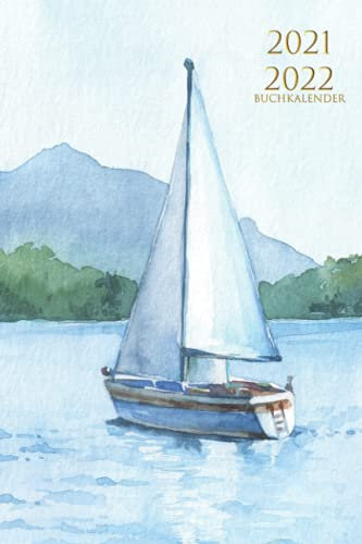 Buchkalender 2021 2022: A5 wochenplaner 21 - 22 , von Juni 21 bis Juni 22 , Jahresplaner kalender , Terminplaner buchkalender , Blau