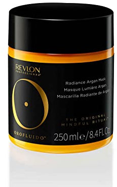 REVLON PROFESSIONAL OROFLUIDO RADIANCE ARGAN MASK, Maschera Rinforzante per la Riparazione dei Capelli con Olio di Argan, Trattamento Intensivo – 250 ml