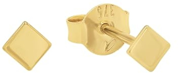 Amor Ohrstecker Unisex Damen Herren Ohrschmuck, 0,3 cm, Gold, Kommt in Schmuck Geschenk Box, 2026684