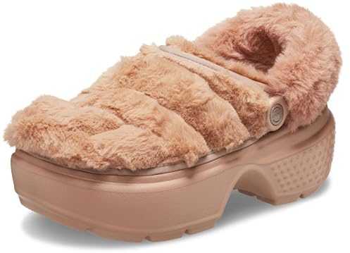 Crocs Unisex-Adult Stomp Quilted Clog, Cork, 6 Women/4 Men M US