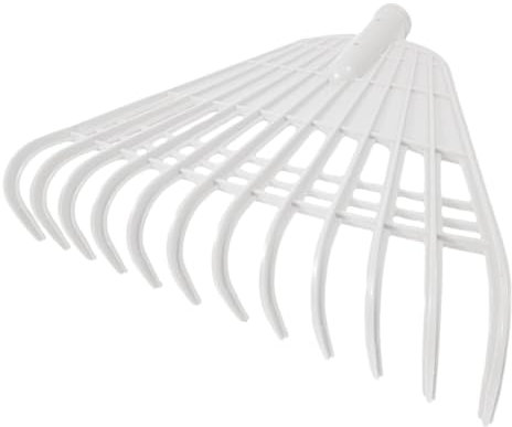 MERRYHAPY Rastrello Da Giardino Denti Utensile Per Pulizia Foglie e Strumento Da Giardinaggio Per Manutenzione Spazi Verdi e