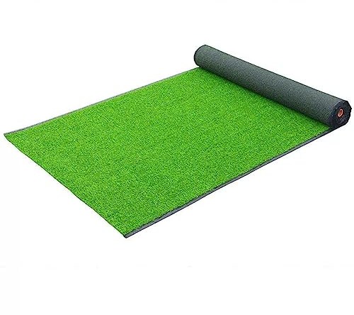 Erba artificiale sintetica ad alta densità, spessore 3 cm, per interni ed esterni, tappetino per cani, giardino, cortile, feste, tappeto verde 50 x 80 cm