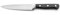 PRADEL ESSENTIEL - Couteau de chef - Blason - Acier inoxydable 13 C, Finition Satinée - Lame 16 cm - Noir