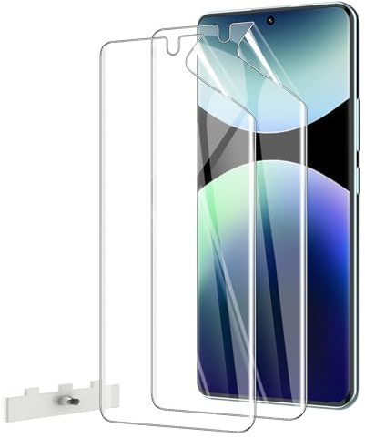 AOKUMA Protector de pantalla para Xiaomi Redmi Note 14 Pro plus 5G, [2 Piezas] Película protectora de TPU suave Compatible con Redmi Note 14 Pro+ 5G, HD Transparente, Resistente a los Arañazos