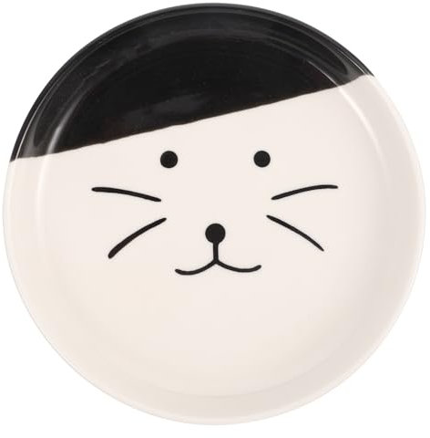 SEWOART Keramik Katzennapf Flacher Futternapf Aus Glatter Keramik Mit Großer Kapazität Für Kätzchen Und Welpen Haustierfutternapf Für Innenbereich