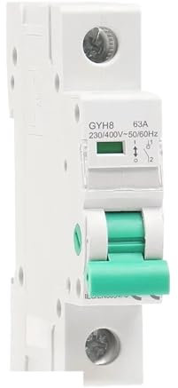Disjoncteur GYH8 1P for rail DIN, interrupteur principal 230 V/400 V, 63 A, 100 A, 125 A, 1 pièce(63A)