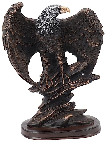 Örnstaty Vintage Look Realistisk Harts örn Figur, Dekorativ Staty för Hemmakontor, Vintage örn Skulptur Hart Konst Prydnad Heminredning