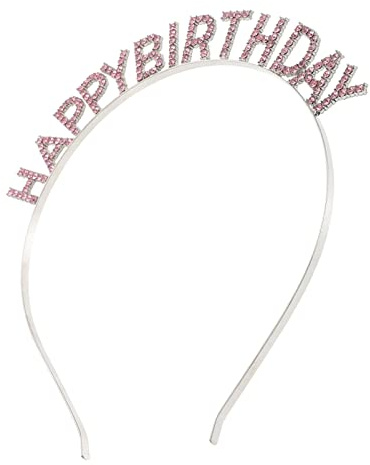Mipcase Sparkly Rhinestone Birthday Headband Håraccessoar för Festligheter och Barnkalas och Bärbar Fånga Uppmärksamhet