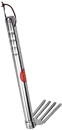 TOYANDONA Râteau De Jardin Acier pour Nettoyage Outil De Jardinage pour Enlever Les Excréments Animaux