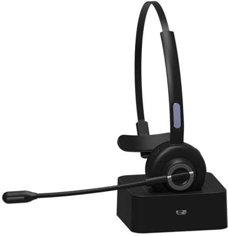 CIYODO Cuffie Wireless Con Tecnologia 5.0 Microfono Antirumore Per Computer, Auricolari Stereo Da Ufficio Cuscinetti Morbidi Per Uso Prolungato e Doppia Modalità Di Ricarica