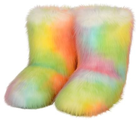 Stivali Grigi 2026 da Neve Donna Alla Moda Casual Invernali All'Aperto Sportivi Colorati Caldi In Lana Come Metà Polpaccio Impermeabile Pioggia