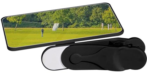 Vetro per selfie con morsetto per telefono – Specchio per fotocamera | posteriore, accessorio vlog riflessione HD per foto precise, inquadratura migliorata, creazione di contenuti social network