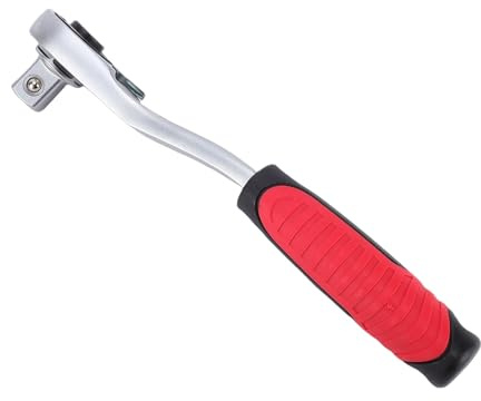 Bewinner Juego de Llaves de Trinquete y Dados de Paso, Dados de 12 Puntas de 10-24 Mm con Llave de Trinquete Reversible de 72 Dientes, Incluye Adaptadores de Accionamiento de 1/2 y 3/8 Pulgadas