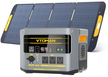 VTOMAN FlashSpeed 2400 Portable Power Station with 400W Solar Panel
