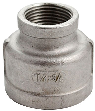1-1/4*3/4Edelstahl konzentrisch Reduziermuffe mit Innengewinde Gewindefitting Rohrverbinder