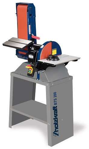 HOLZKRAFT Levigatrice A Disco E A Nastro BTS 200-1100 W - Diametro Disco 305 Mm - Dimensioni Nastro 152x1219 Mm