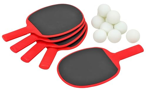 Betzold Tischtennis Outdoor-Set | Wetterfeste Schläger und Bälle, Aufbewahrungs-Box