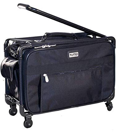 Tutto 55,9 cm groß Nähmaschinen Tasche auf Rädern (schwarz)